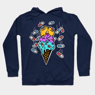 "Millennial Candy", “chill pills” ice cream with medication sprinkles Hoodie